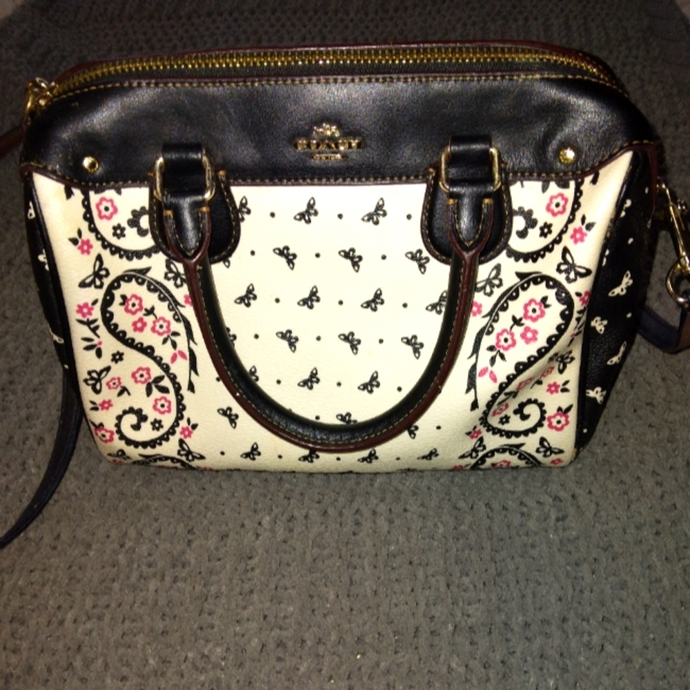 COACH Bandana Print Crossbody